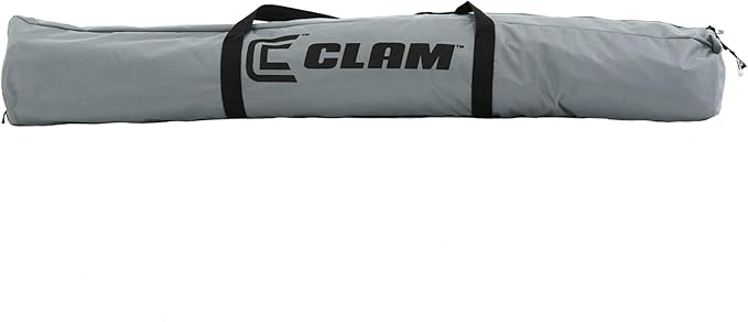 CLAM Pop Up Screen Tent, Outdoor Camping Gazebo Canopy, Traveler, 6' x 6', Gray