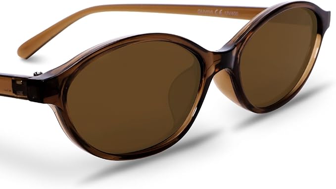 Retro Oval Sunglasses for Women Chic Cat Eye 90s Sunnies Lightweight Narrow Shades Trendy UV protection Sun Glasses