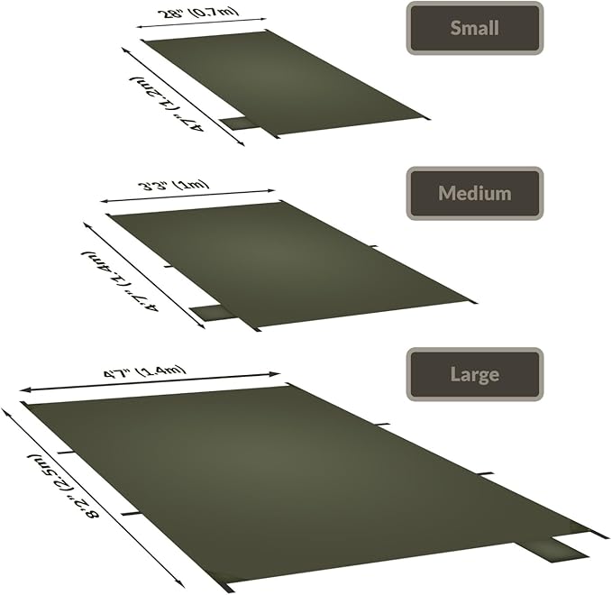 Onewind Tent Footprint, 4000mm Waterproof Rate PU Coating, 98" *55" Ultralight Camping Tarp Tent Floor Ground Sheet with Carry Bag for Backpacking, Hiking, Camping, Picnic, Ground