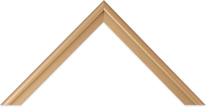 Frame My Mirror Gold Metal Framed Mirror, 32" x 32" Champagne Bronze Mirror for Bathroom, Metal Frame, True Reflections Glass, Stanton Design, Hangs Horizontally or Vertically, Made in USA