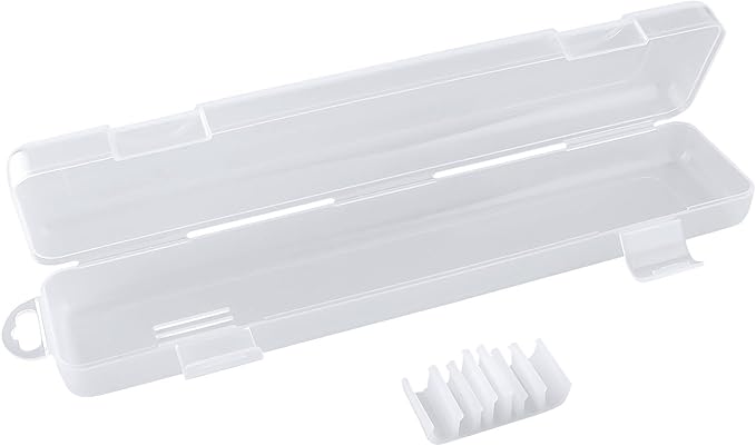 OriGlam Transparent Tableware Storage Case, Portable Flatware Utensil Box, Clear Cutlery Organziers Container for Spoon Fork Chopsticks for Travel Camping Picnic (B)