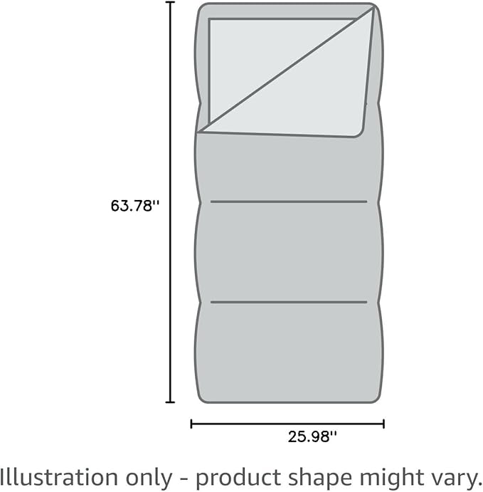 AceCamp Glow in The Dark Mummy Sleeping Bag for Kids and Youth, Temperature Rating 30°F/-1°C, Water-Resistant for Camping, Hiking, and Slumber Party