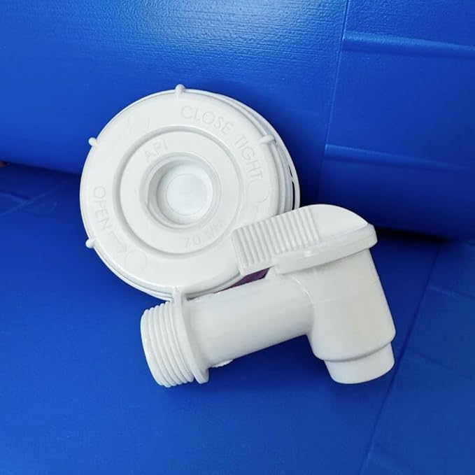 5-Gallon Stackable Water Storage Containers, w/Lids + Spigot, Easy Fill, Survial Supply, Emergency Water Storage for Camping and Disaster Preparedness, RV, Camping, 20 Gallon