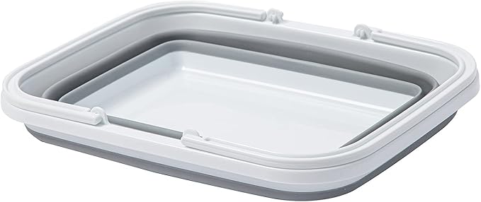 AUTODECO Collapsible Sink with Handle Towel, 2.37 Gal / 9L Foldable Wash Basin for Washing Dishes, Camping, Hiking and Home