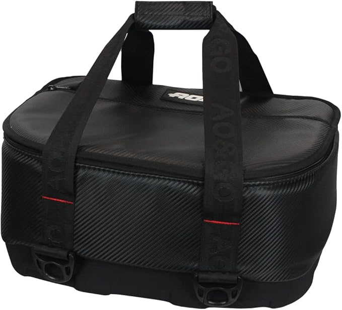 AO Coolers Stow N' Go Soft Cooler, Low-Profile, Leakproof with High-Density Insulation, Holds Ice for 24 Hours, HD Foam Bottom, Carbon Black, 18 Pack