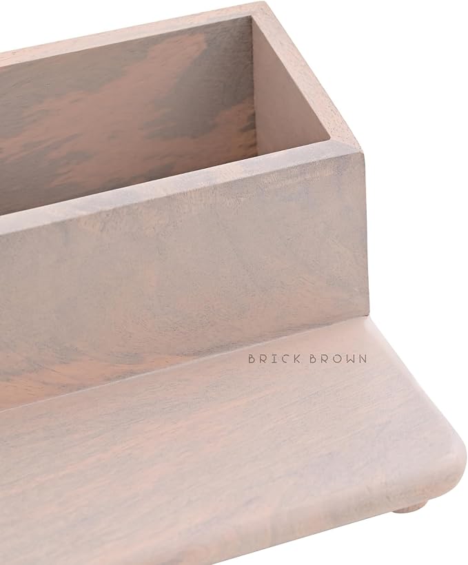 Chic Kitchen Space-Saving Storage -Wooden Kitchen Organizer, Spice Rack | Makeup & Accessory Desk Organizer | Cutlery Rack | Bathroom Organizer | Desk Organizer & Cutlery Holder Pink