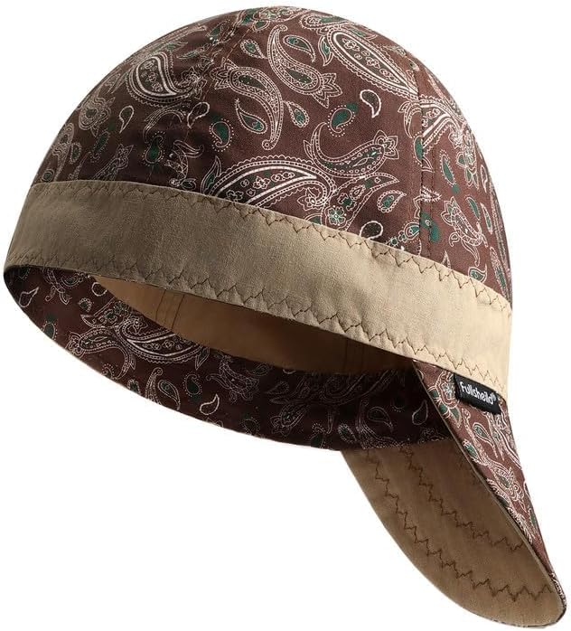Fullsheild Reversible Welding Cap, Lightweight Cotton Comforts for Safety and Protection, FR 6 Pannel Printed Caps