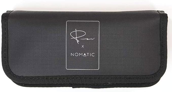 NOMATIC McKinnon Battery Case - DSLR Camera Battery Holder Organizer with Magnetic Closure for 3 Batteries