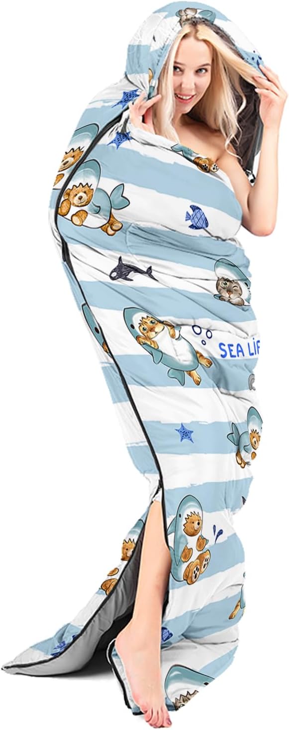 CVHOUSE Camping Sleeping Bags,3 Season Warm & Cool Weather,Lightweight,Waterproof Sleeping Bags for Adults & Kids,Traveling,and Outdoors,Camping Gear Equipment