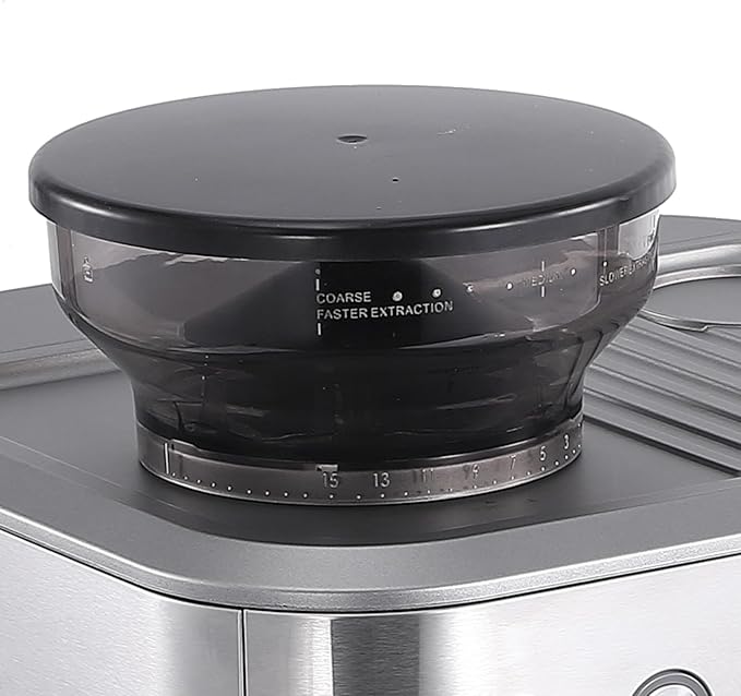 15 Bar Express Espresso Machine with Built-in Grinder,Stainless Steel Semi Automatic Espresso Maker,Dual PID Control, 80oz Water Tank,Heating, Milk Frother & Auto-Cleaning,for Lattes and Cappuccinos