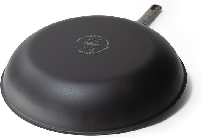 Alva Artist 11" Blue Carbon Steel Frying Pan – Pro-Grade Searing, Pre-Seasoned & Naturally Non-Stick, PFAS-Free – Heats 3× Faster Than Cast Iron – Oven, Grill & Induction Safe, Lightweight Design