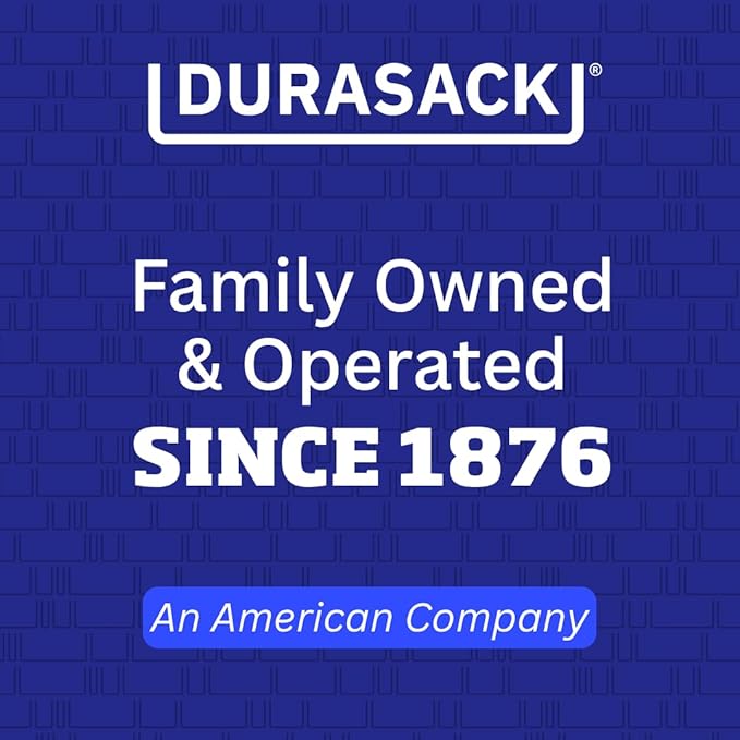 DURASACK Heavy Duty Home and Yard Bags 48-Gallon Reusable Self-Standing Lawn and Leaf Bags Garbage Can with Reinforced Handles, Gingham Green