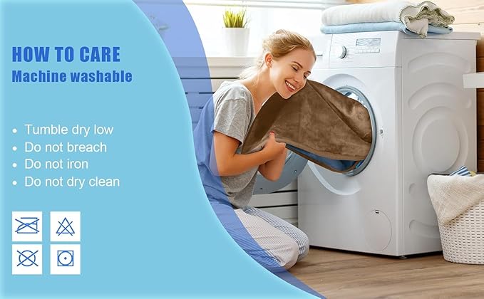 Queen Size Waterproof Blanket, Water Resistant, Water Proof, Stain Proof, Leakproof & Spill-Proof Reversible Flannel Fleece (Velvet Brown & Twilight Blue, 80x90)