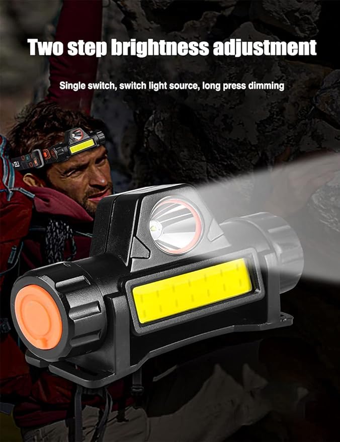 LED headlamp Flashlight 4-Pack LED Rechargeable Headlamp Headlight for Running, Camping, Hiking and More Lumens USB Rechargeable Headlight, Outdoor Camping Cycling Fishing, headlamp Flashlight
