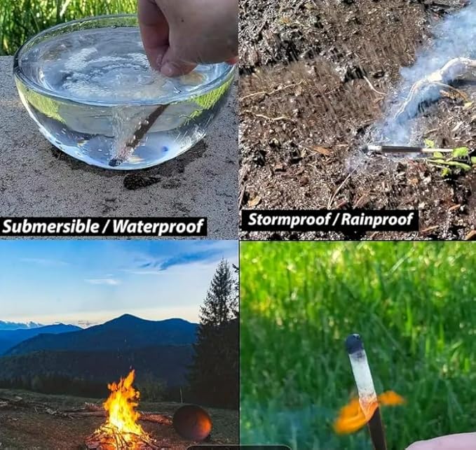 Fire Starter Kit with Magnesium Shavings and Waterproof Matches β Multiple Options with Ferro Rod and Fire Rope for Camping, Emergency, Bushcraft, Survival