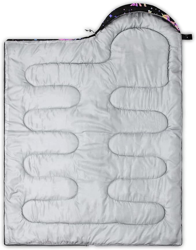 QOOMO Camping Sleeping Bags,3 Season Warm & Cool Weather,Lightweight,Waterproof Sleeping Bags for Adults & Kids,Traveling,and Outdoors,Camping Gear Equipment