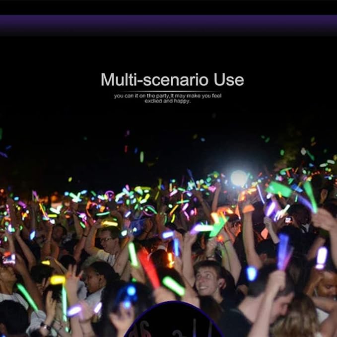 Glow Fever Glow Sticks Bulk 200ct Premium Glow in The Dark Light Up with Lanyards, for Party Supplies, Party Favors, Birthday, Halloween, Super Bright, Lasts Up to 12 hrs
