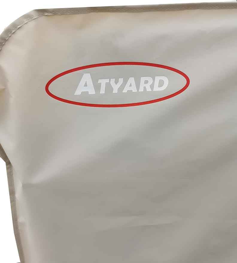 ATYARD 1pcs Folding Chair Cover Outdoor Folding Chair Protector Waterproof and UV Resistant, Black 33"(W) x39(H) Beige