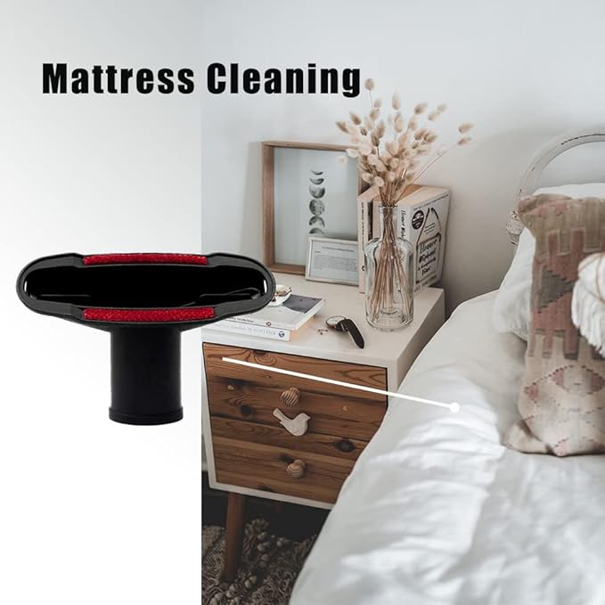 E.LUO Universal Vacuum Cleaner Replacement Brush Tip Accessory Combination for Shop Vac Accessories,32mm (1 1/4 inch Vacuum attachments) and 35mm (1 3/8 inch) Vacuum Accessories Dusty Brush Kit, 7 Set