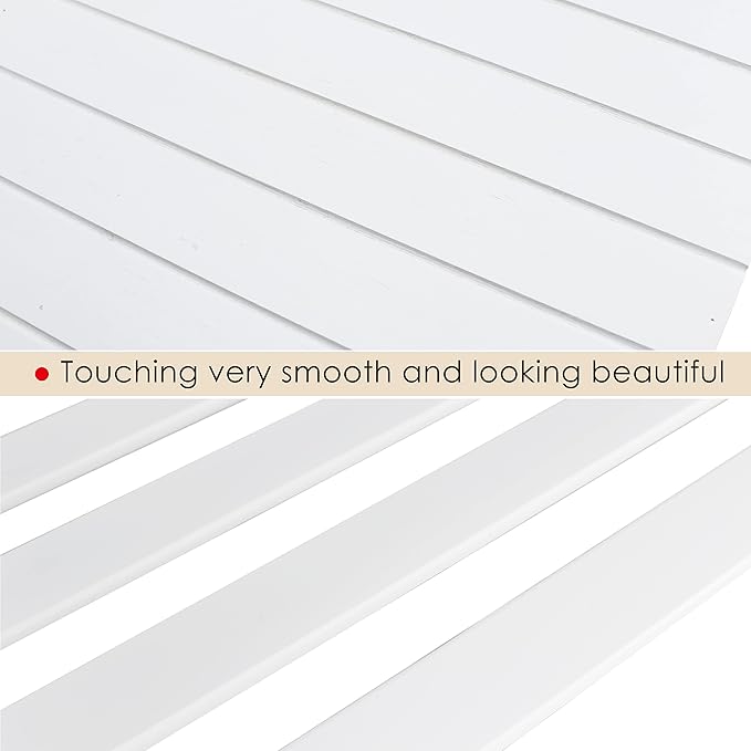 SMIBUY Bamboo Shoe Rack Bench, 3-Tier Shoe Organizer Storage Shelf for Entryway Hallway Bathroom Living Room (White)