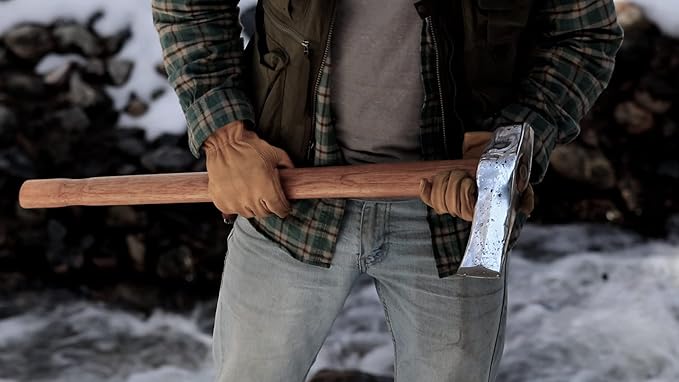 1844 Helko Werk Germany Classic Nordic Splitting Axe - Made in Germany for Splitting Wood and Splitting Rounds and Heavy Duty Firewood, Scandinavian Axe - Head 5.5 lbs, Handle 31 in. (Nordic) #13521