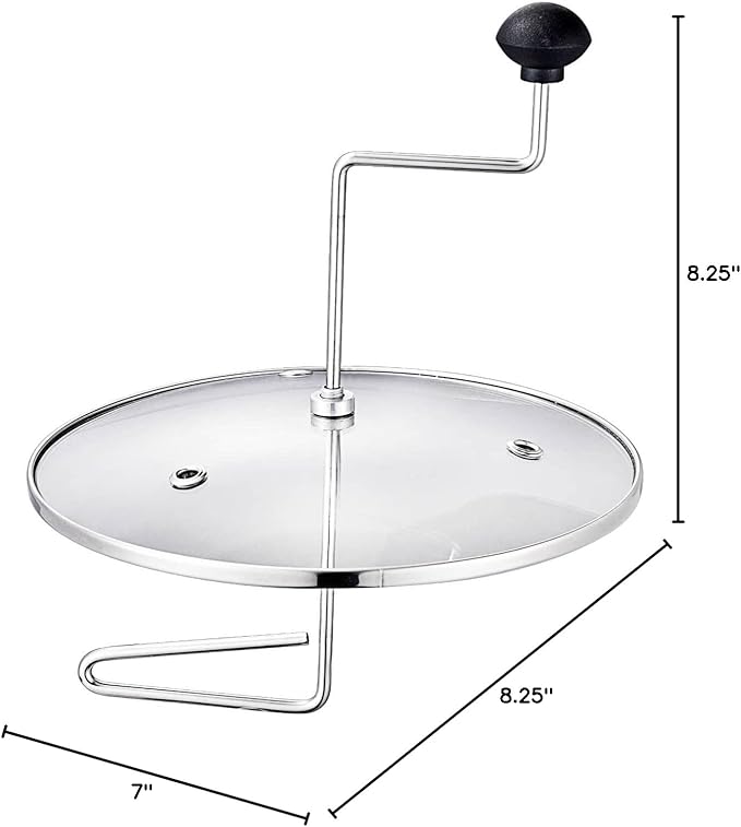 Lehman's Manual Stovetop Popcorn Popper, Stainless Steel Popcorn Maker with Stirring Rod, No Measuring Needed, Doubles as Cooking Pot
