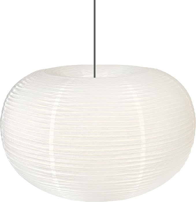 Hytsoeee(19.69Inch) Large Paper Lantern, Beige Apple Lamp Shade, Bohemian Style Lantern Pendant Light Shade, Suitable for Indoor Ceiling Decor (19.69)