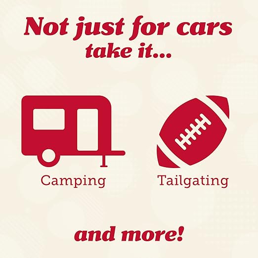 Lusso Gear Car Trash Can, 3.5 Gallon Capacity, Black Color, Manual-Lift Opening Mechanism