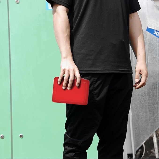 FULLCASE Battery Storage Organizer Holder Holds 54 AA AAA Batteries, Box Cases Garage Container, Home Drawer Organization Dispenser (Case Only) Red