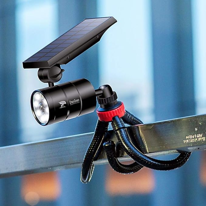 Camping Motion Sensor Light, Solar Spot Light Outdoor Aluminum Alloy, LED Solar Power Motion Sensor Flood Lights for Camp Porch Deck Path Patio Yand Post Step