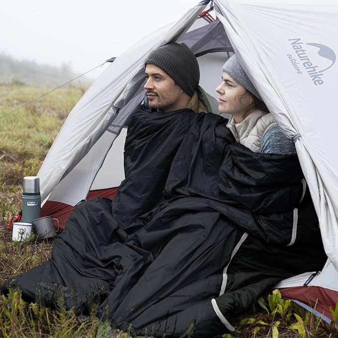 Naturehike Lightweight Compact Sleeping Bag, Envelope Ultralight Backpacking Sleeping Bag Portable, Waterproof, Comfort with Compression Sack for Cold&Warm, Camping, Traveling, Hiking
