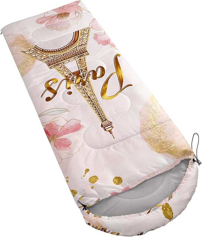 QOOMO Camping Sleeping Bags,3 Season Warm & Cool Weather,Lightweight,Waterproof Sleeping Bags for Adults & Kids,Traveling,and Outdoors,Camping Gear Equipment