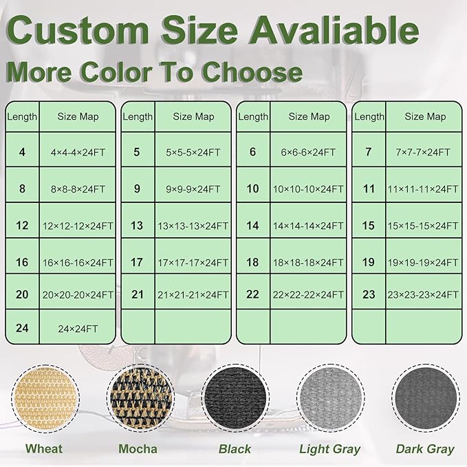 Artpuch Outdoor Pergola Shade Cover 4x19 FT Sun Shade Cloth with Grommets Light Grey 90% UV Protection Canopy Patio Privacy Screen (Customized Available)