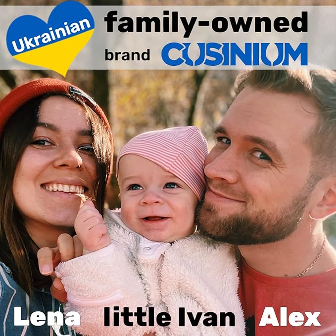 CUSINIUM Large Metal Salt Pepper Cooking Dredge Shakers - With Handle - Seasonings Spice Shakers With Holes and Lids - 14 Ounce, 2pcs | Style: Medium