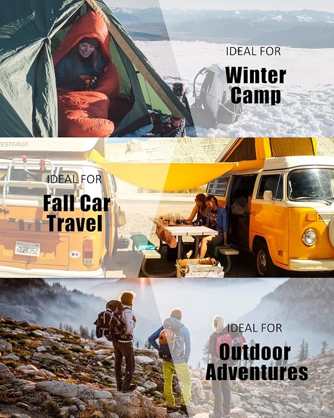 Sleeping Bags for Adults Backpacking Lightweight Waterproof- Cold Weather Sleeping Bag for Girls Boys Mens for Warm Camping Hiking Outdoor Travel Hunting with Compression Bags