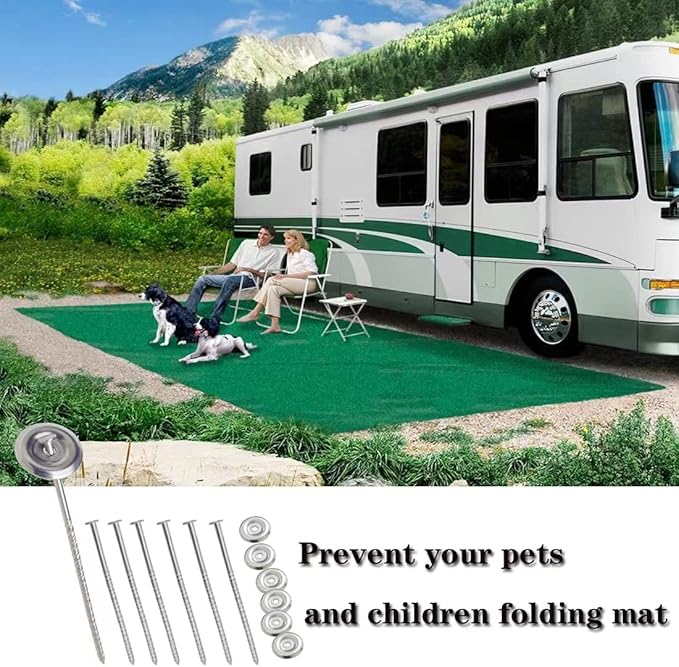 14 Count Outdoor Rv Rug Stakes, Stainless Steel Spiral Patio Mats Stakes, Used for Fixing Rugs, Tents, Tarps, and RV Mats,Rv Camping Accessories for Outside,Camper Must Haves