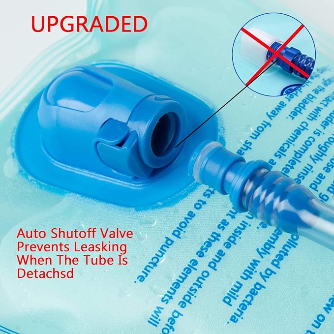 Hydration Bladder 1.5L-2L-3L,Leak Proof Water Reservoir, BPA Free Military Water Storage Bladder Bag Hydration Pack Replacement Easy Clean for Bicycling Hiking Camping Hunting Running