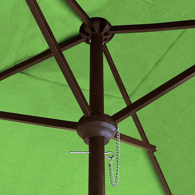 EliteShade USA 10-Year-Non-Fading 6x6Ft Square Market Umbrella Patio Outdoor Table Umbrella with Ventilation, Macaw Green