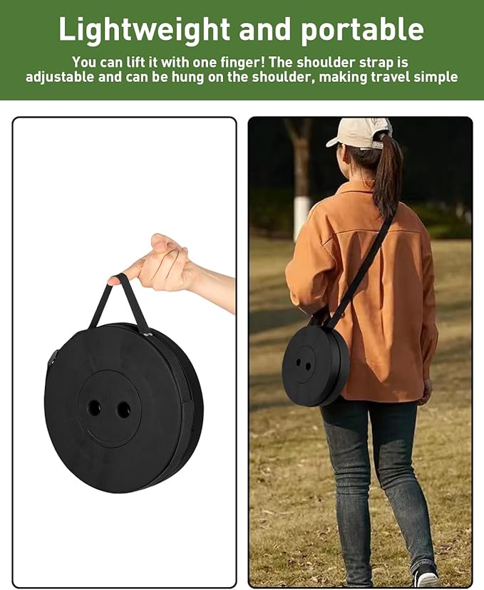 Collapsible Stool with Large Load Capacity,Portable Lightweight Folding Stool for Adults,Collapsible Chair Telescoping Design for Outdoor Fishing,Hiking,Travel,BBQ(Black)