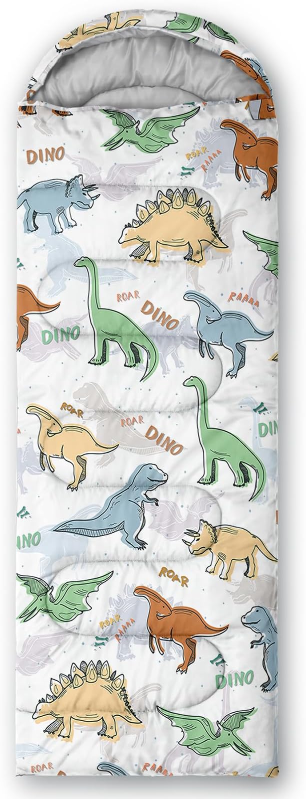 AILONEN Outer Space Astronaut Camping Sleeping Bags,Lightweight & Waterproof,3 Season Warm & Cool Weather,Cartoon Sleeping Bags for Kids,Boys Girls Travelling,Outdoors