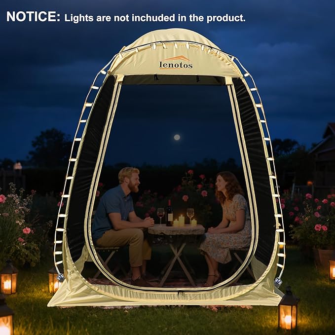 Pop Up Screen House, 6'x6' Outdoor Screen Tent for Camping, Screened Gazebo with Mosquito Netting, Carry Bag