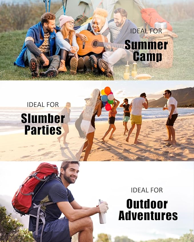 Sleeping Bags for Adults Backpacking Lightweight Waterproof- Cold Weather Sleeping Bag for Girls Boys Mens for Warm Camping Hiking Outdoor Travel Hunting with Compression Bags