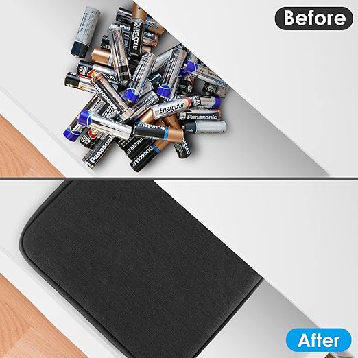 Linkidea Hard Battery Storage Container, Organizer Box with Tester BT-168, Safe Carrying Battery Case Holder - Holds 76 Various Sizes AA AAA 9V C D Batteries with Battery Tester