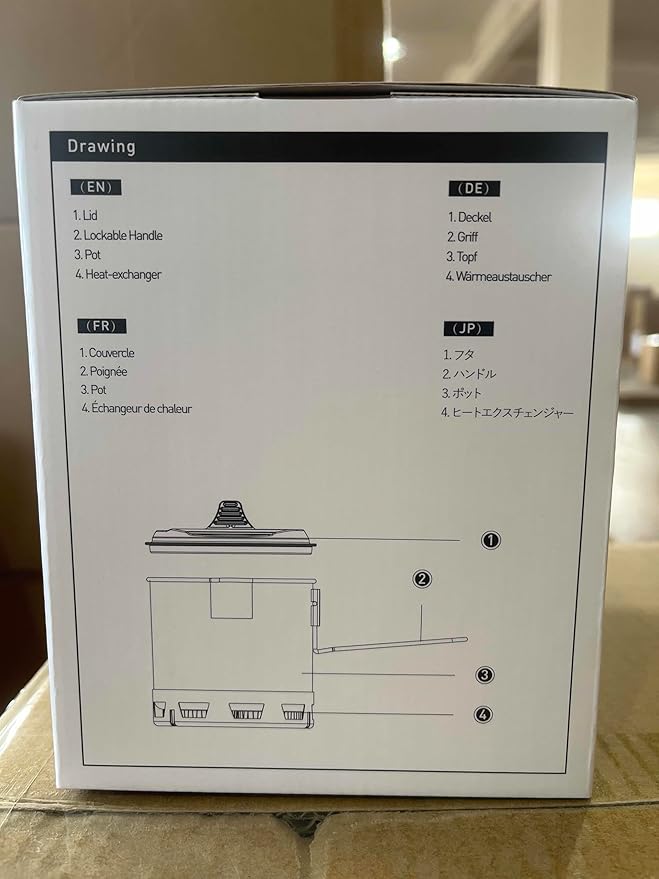 Fire-Maple Petrel Ultralight Pot- High Efficiency Aluminum Camping and Backpacking Pot with Heat-Proof Handle, Portable and Compact