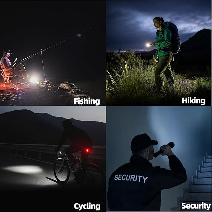 Super Bright High Lumen UV & White Flashlights,Zoomable Rechargeable Hand Held LED Tactical Flashlight with 6 Modes,Waterproof, 2-in-1 Powerful Flash Light for Pet Urine,Camping,Emergency