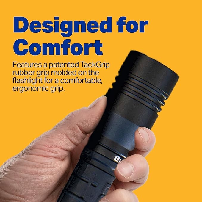 LUXPRO LP290V3 LED Flashlight - Bright 300 Lumens with 3 Light Modes - Aircraft-Grade Aluminum with IPX4 Waterproof Protection & Patented TackGrip - Camping, Outdoor, Home - Batteries Included 6 Pack