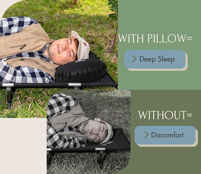 Ultralight Camping Cot for Adults and Kids; Supports up to 330lbs; 4.85lbs Ultralightweight Portable Camping Bed for Hiking, Camping and Backpacking with Carry Bag (Grey)