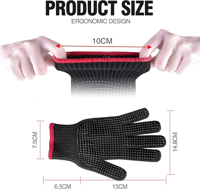 homenote Rapid Charcoal Chimney Starter Set Fireplace Accessories Lighter Cubes BBQ Heat Resistant Gloves Blower BBQ Tools(11.5" x 7" x 7")