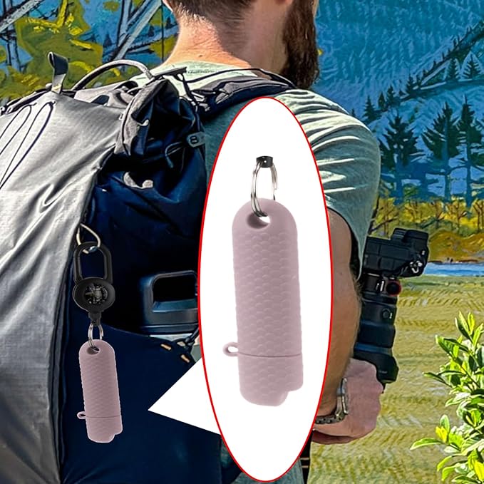 5 Pcs Waterproof Lighter Case Cover Holder for BIC Regular Lighters Sleeve Type J6 Outdoor Survival Multipurpose Seal Lighter Pouchfor Hiking and Camping (Light Purple, 5)