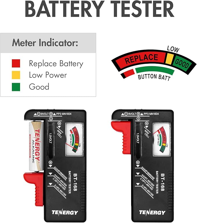 Tenergy Alkaline Batteries & Storage Case, 100xAAs 100xAAA Batteries and Battery Organizer Case